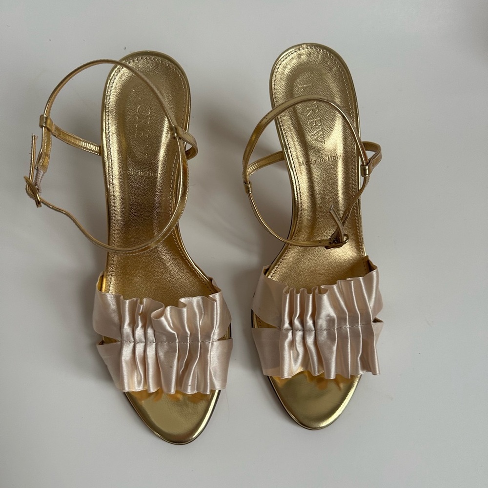 Kate Spade Greer Pleated Satin Sandals